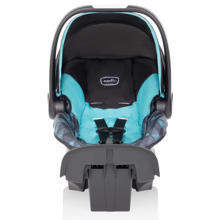 Evenflo NurtureMax Infant Car Seat Dallas Blue Lightweight Rear Facing 5-Point Harness Handle
