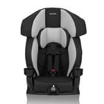 Evenflo Chase Plus 2-in-1 Harnessed Booster Car Seat Huron Black Lightweight 5-Point Harness High Back