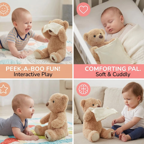 Peek-A-Boo Teddy - Interactive Plush Toy