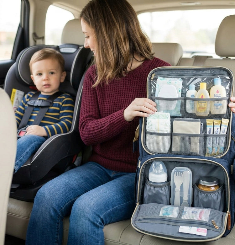 3-in-1 Travel Diaper Backpack with Foldable Baby Bed – Perfect for On-the-Go Parents