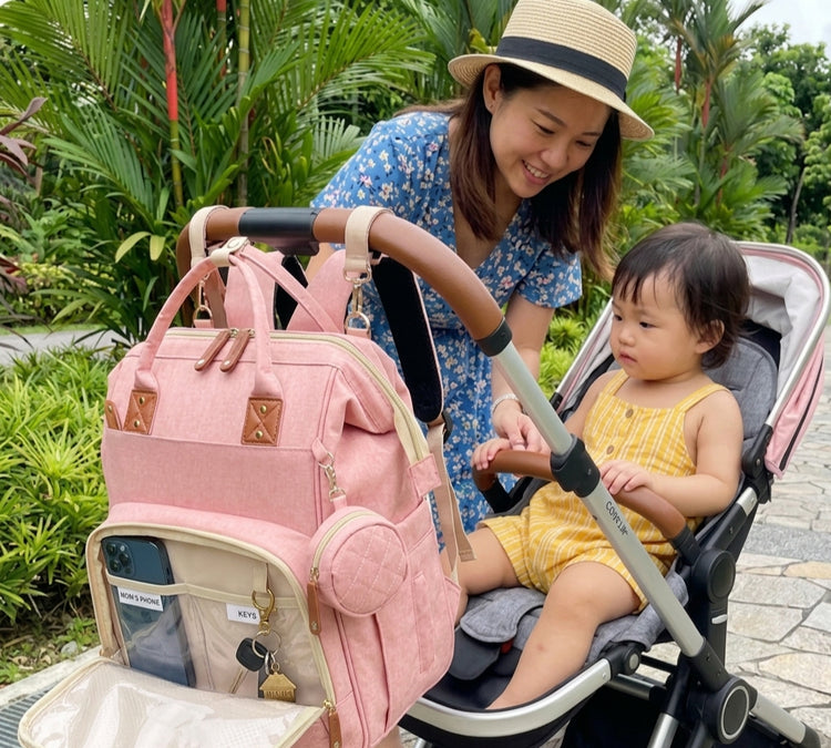 3-in-1 Travel Diaper Backpack with Foldable Baby Bed – Perfect for On-the-Go Parents