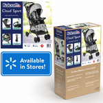 Kolcraft Cloud Sport Lightweight Stroller Gray Black Travel Friendly Compact Fold 5-Point Harness