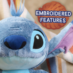 Disney Lilo & Stitch 14 Inch Fuzzy Plush Stuffed Animal Soft Toy Blue Kids Ages 2 Plus